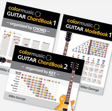 Load image into Gallery viewer, ColorMusic® Guitar ChordBook & ModeBook PDF Bundle