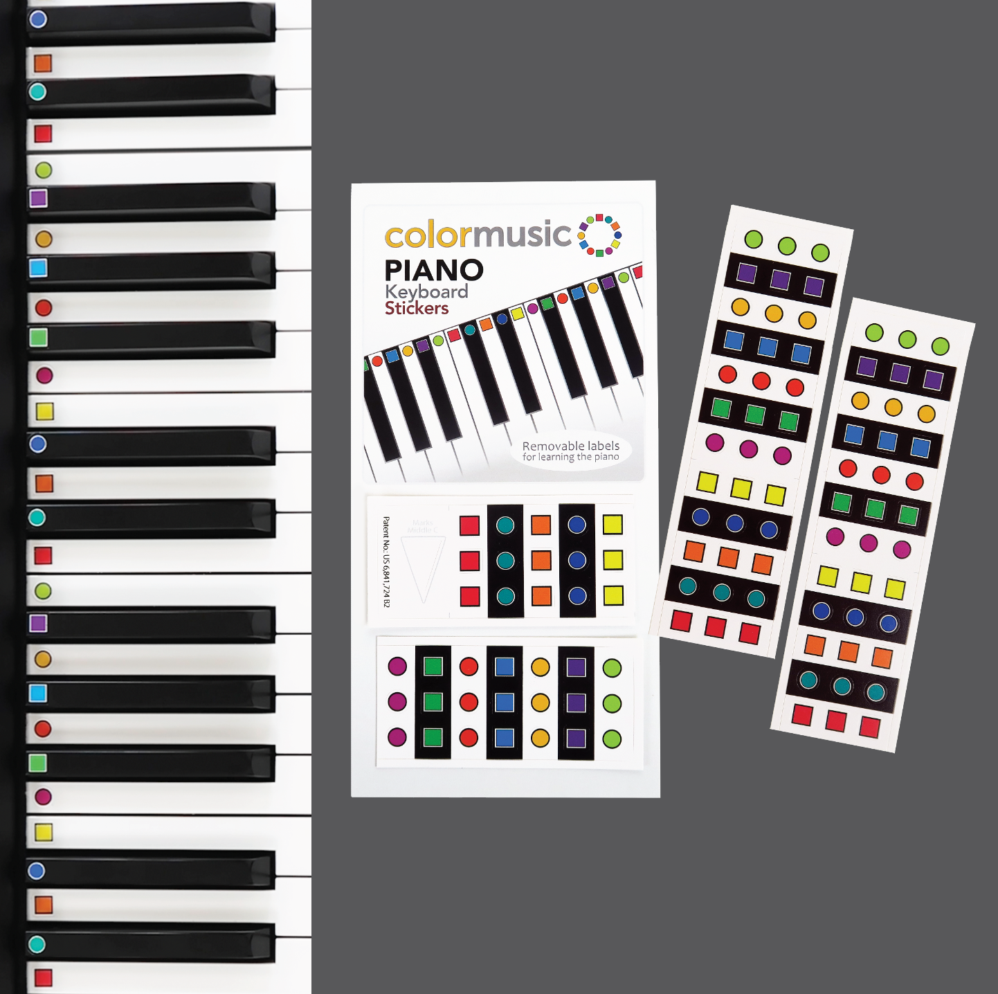 colormusic-piano-keyboard-labels-colormusic-shop for Free Printable Keyboard Stickers Printable ColorMusic® PIANO Keyboard Labels – ColorMusic Shop for Free Printable Keyboard Stickers Printable