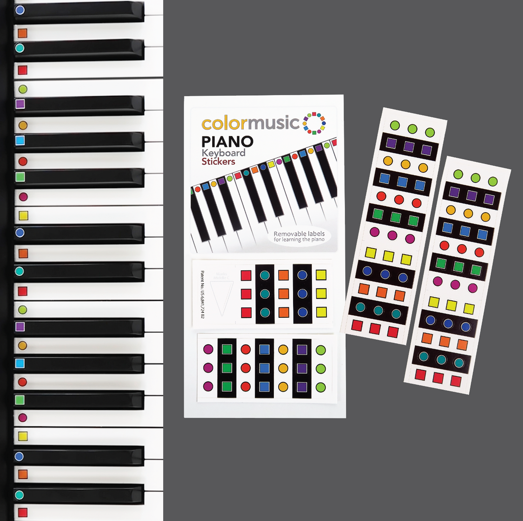 ColorMusic PIANO Keyboard Labels