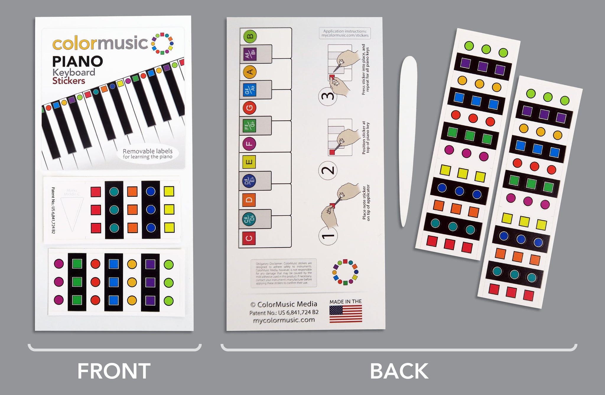 Piano Keyboard Stickers